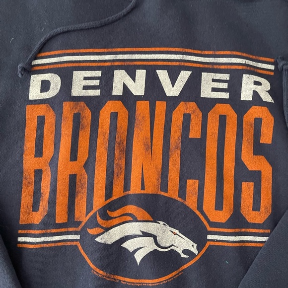 #216 DENVER BRONCOS FAN FOOTBALL HOODIE SIZE XXL - Picture 10 of 12
